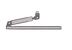 Adaptateur à basculement frontal de 90° pour pinces